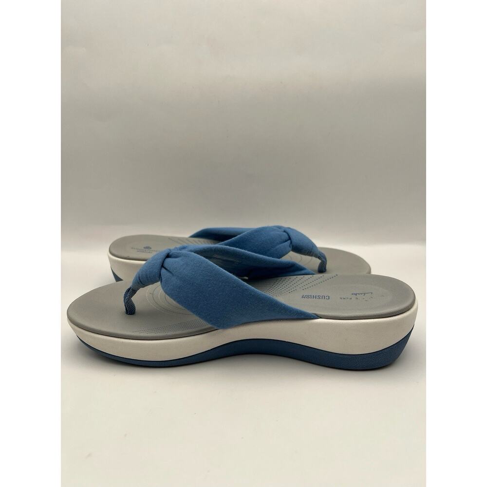 Clarks Arla Glison Blue Flip Flops Women Size 7 - Picture 2 of 9